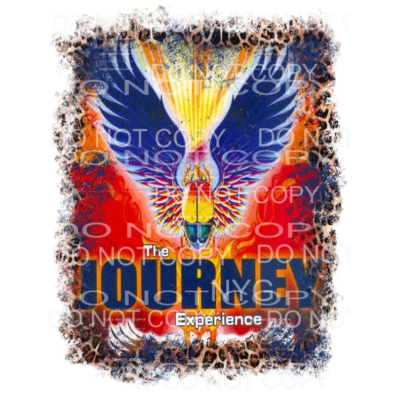 Journey The Experience leopard print frame Sublimation