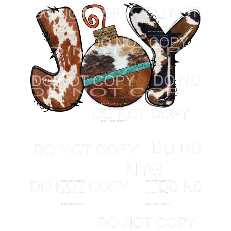 JOY cowhide ornament cow hide Sublimation transfers - Heat