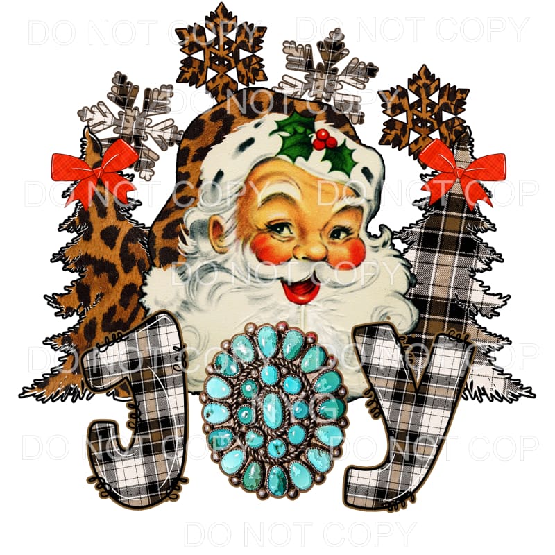 Joy Santa Turquoise # 16 Sublimation transfers - Heat