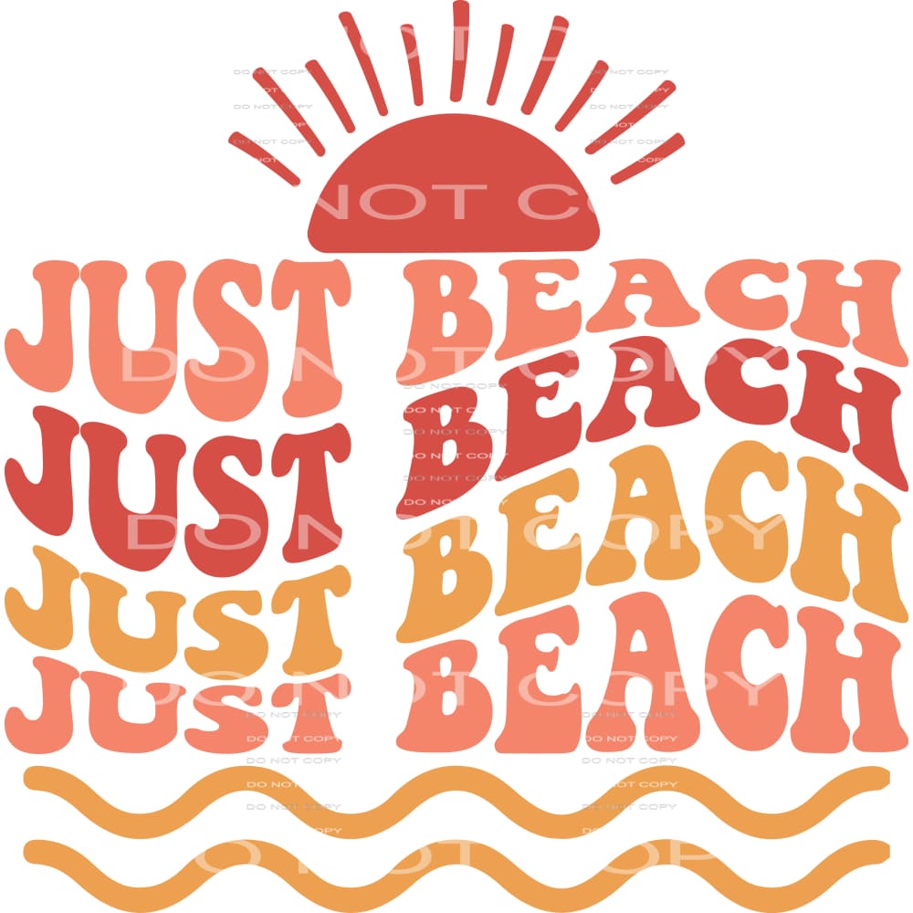 Just Beach # 220 Sublimation transfers - Heat Transfer