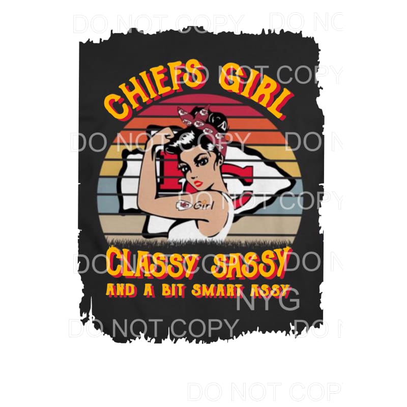 Kansas City Chiefs Girl # 3 Sublimation transfers - Heat