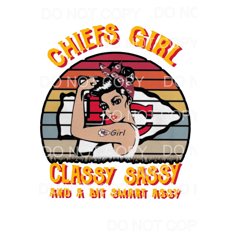 Kansas City Chiefs Girl # 4 Sublimation transfers - Heat