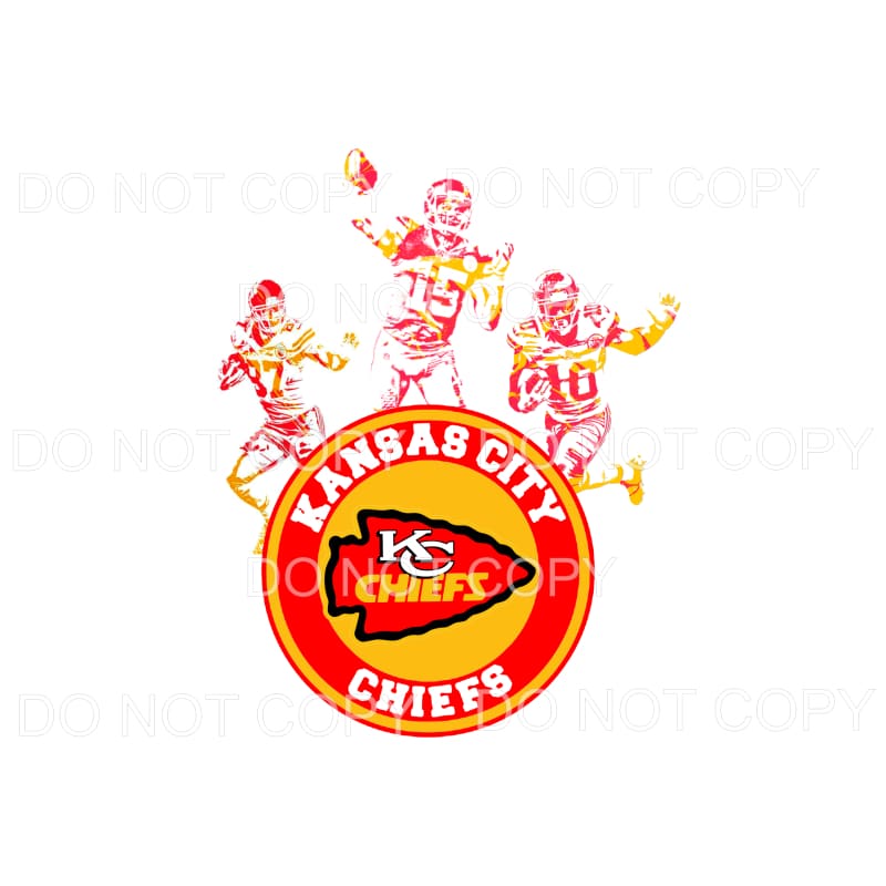 KC Chiefs # 6 Sublimation transfers - Heat Transfer