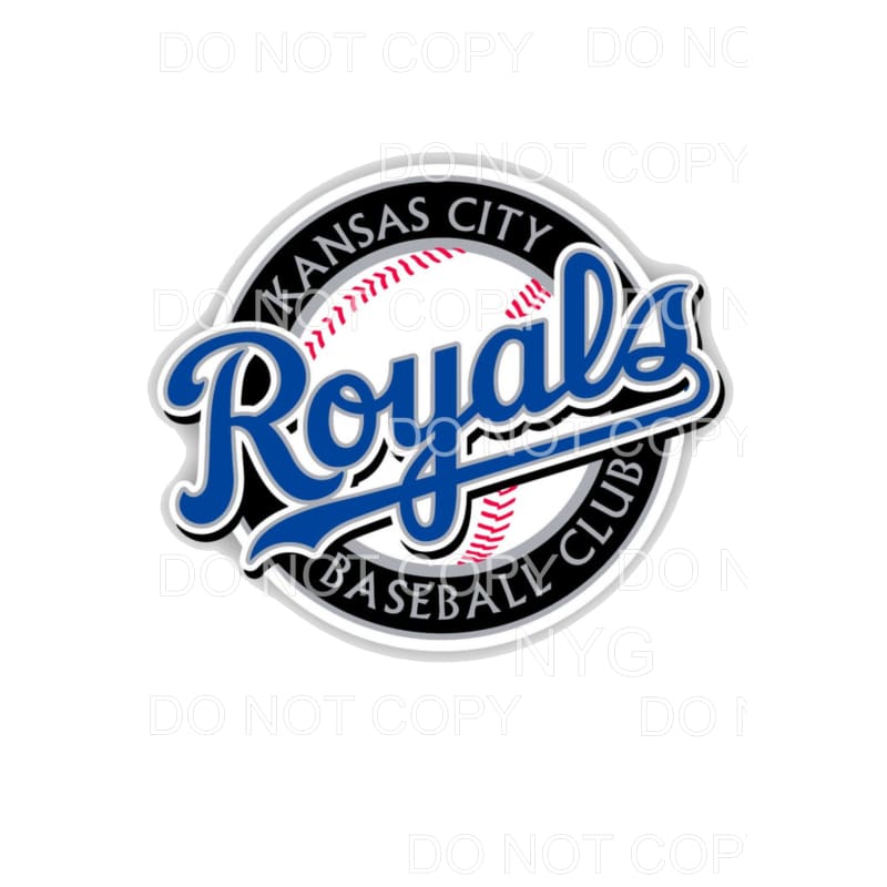 KC Royals Baseball # 8 Sublimation transfers - Heat Transfer