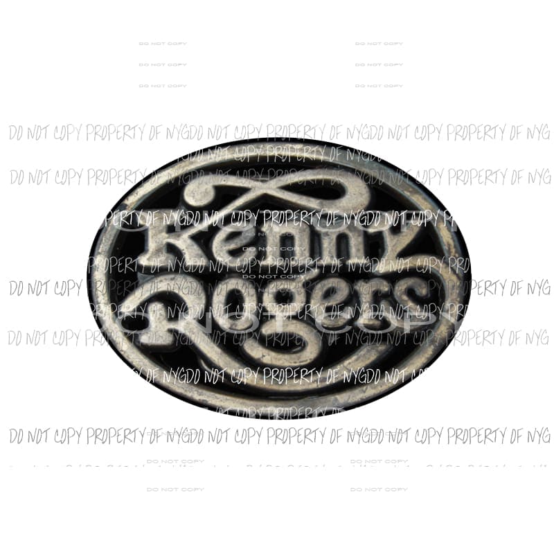 Kenny Rogers # 7 Country Sublimation transfers Heat Transfer