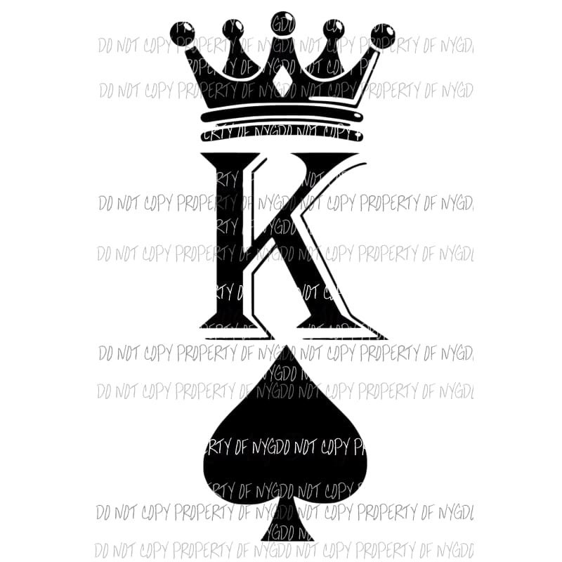King of Spades Halloween costume Sublimation transfers Heat Transfer