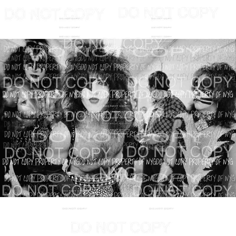 Kiss 3 Sublimation transfers Heat Transfer