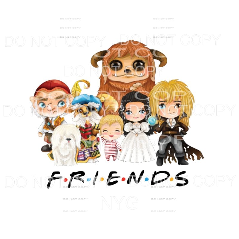 Labyrinth Friends Sublimation transfers - Heat Transfer