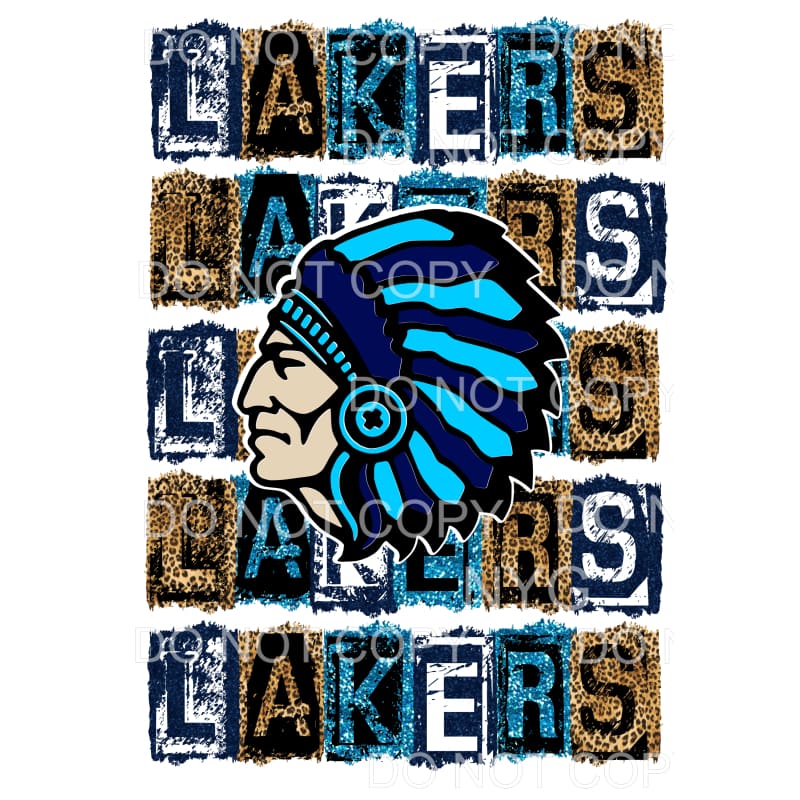 LAKERS Block Colombia Blue and navy # 993 Sublimation