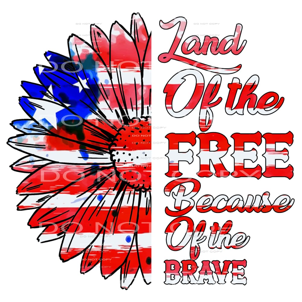 Land Of The Free #5393 Sublimation transfers - Heat Transfer