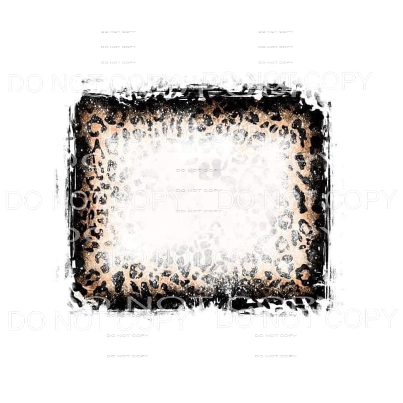 Leopard Black White Splatter Sheet #1941 Sublimation