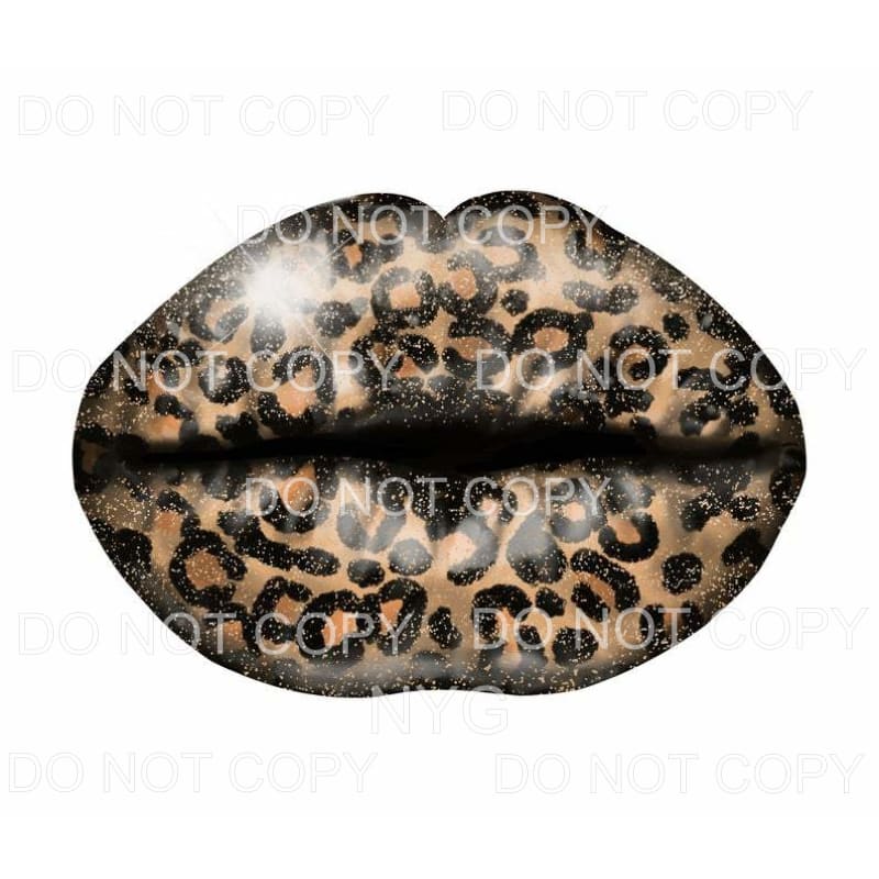 Leopard Lips #6 Sublimation transfers - Heat Transfer