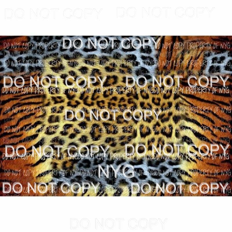 Leopard Sheet #22 Sublimation transfers 13 x 9 inches Heat Transfer