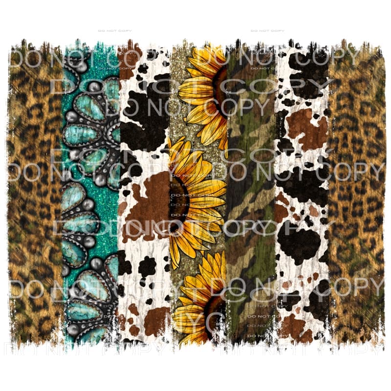 Leopard Turquoise Gemstones Sunflowers Camo Western