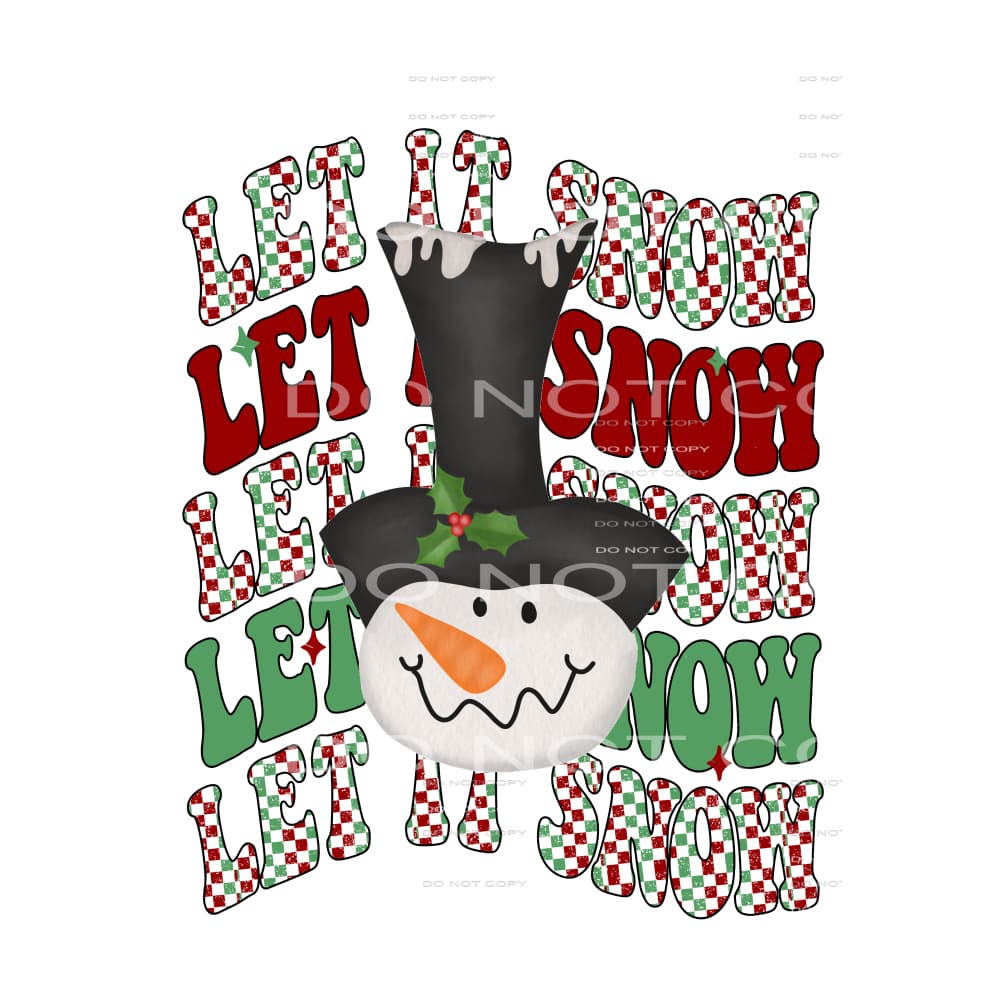 Let It Snow # 2146 Sublimation transfers - Heat Transfer