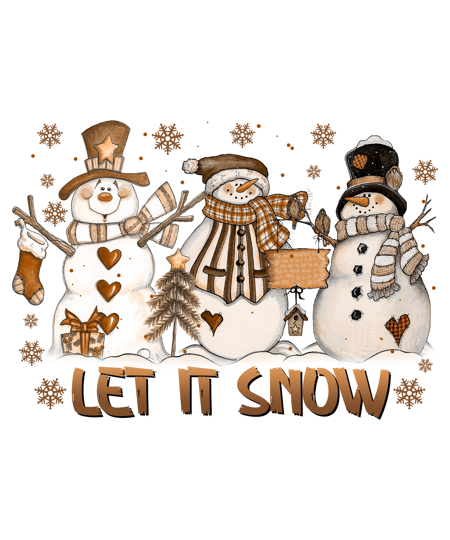 Let It Snow #8077 Sublimation transfers - Heat Transfer