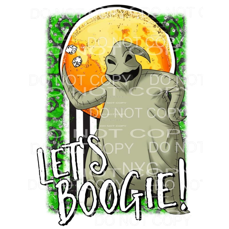 Let’s Boogie Nightmare Boogie Man Sublimation transfers -