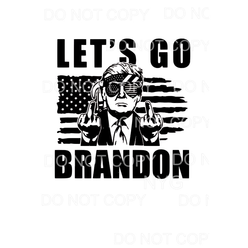 Let’s Go Brandon Trump Flag #1538 Sublimation transfers -