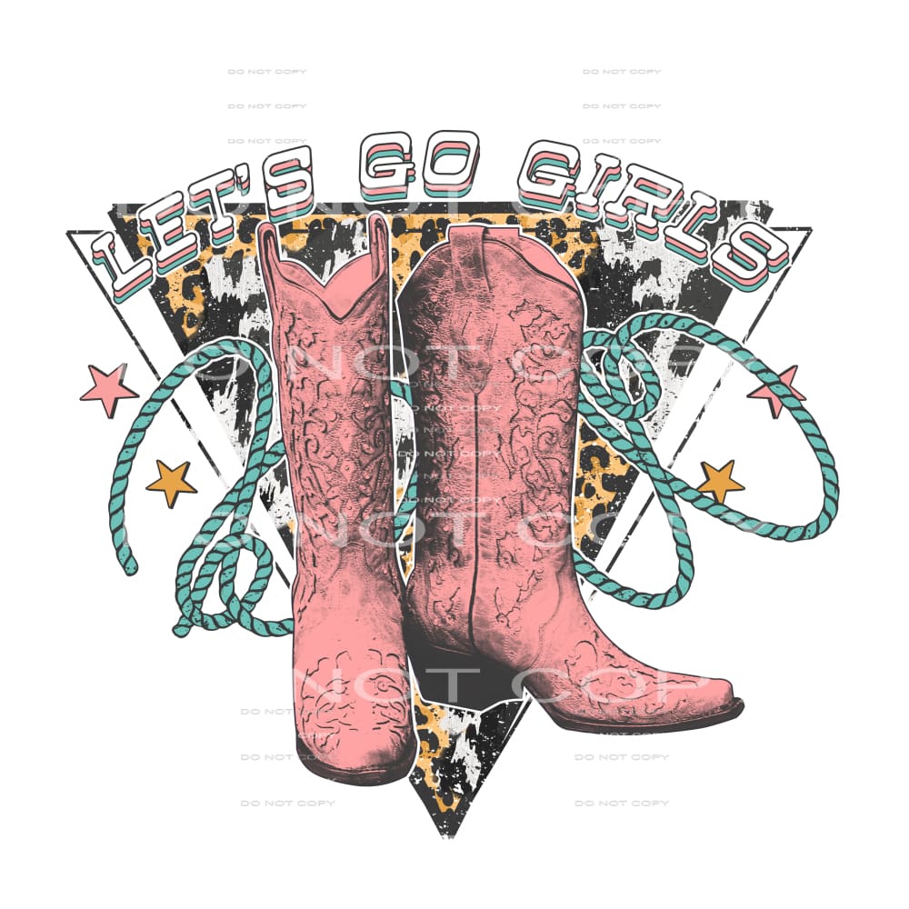 let’s go girls #6478 Sublimation transfers - Heat Transfer