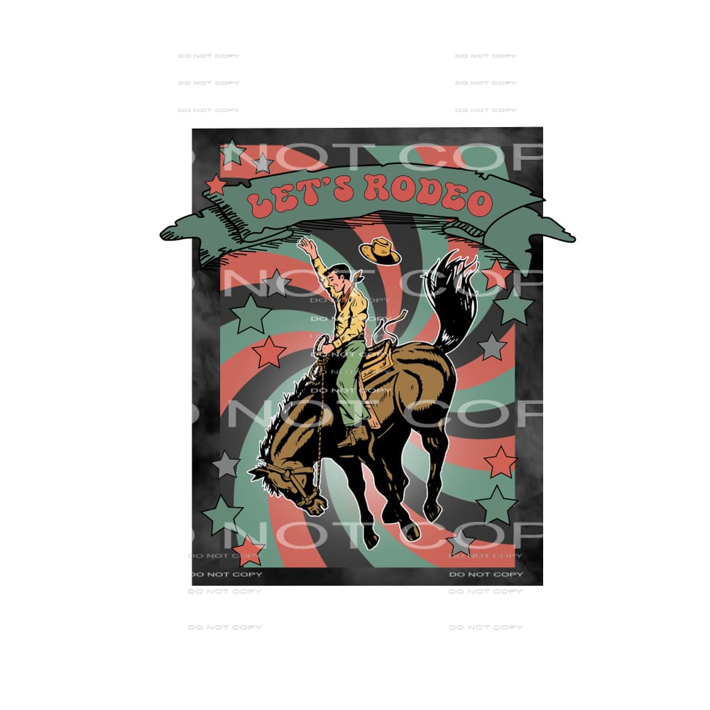 Lets rodeo # 224 Sublimation transfers - Heat Transfer