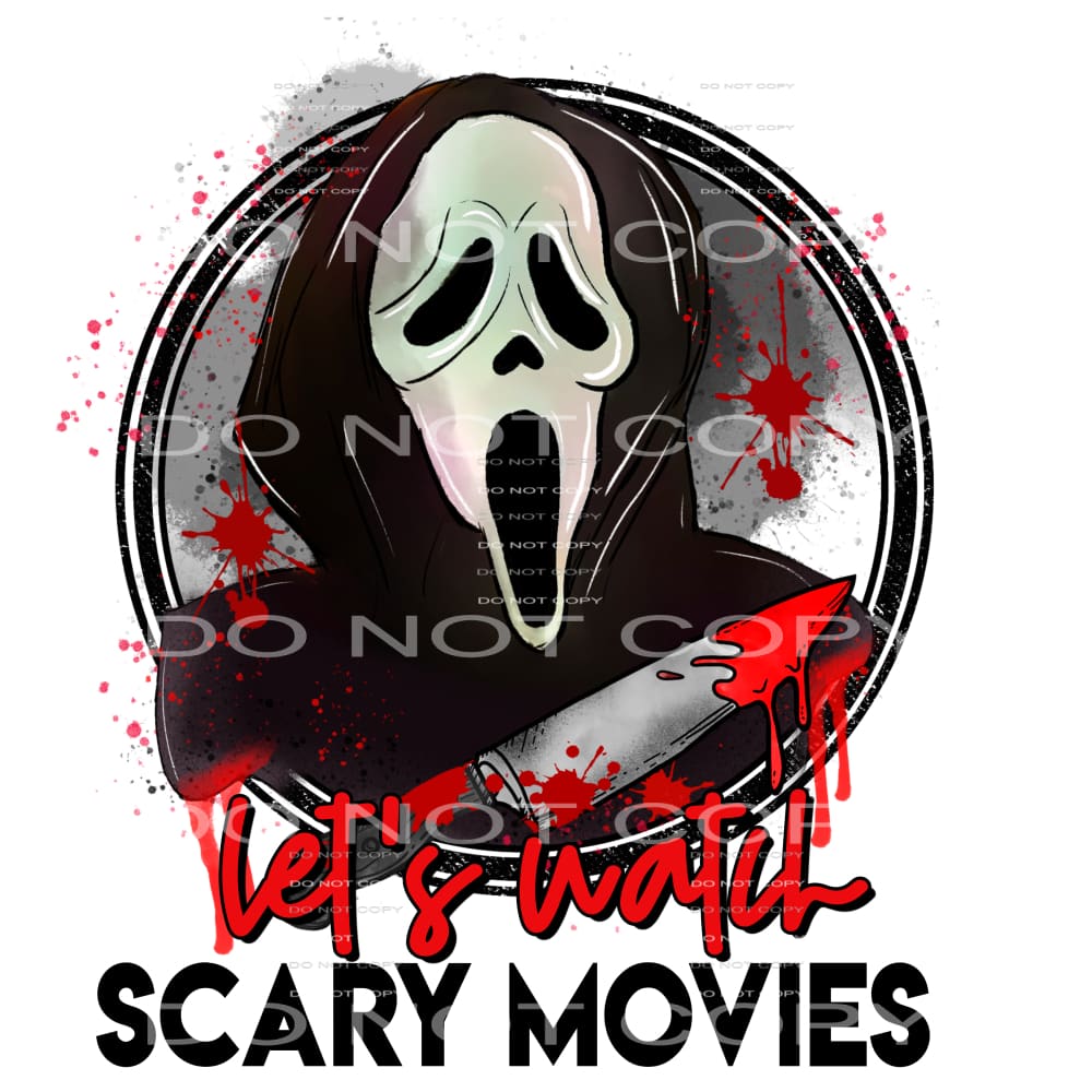 let’s watch scary movies #7178 Sublimation transfers - Heat