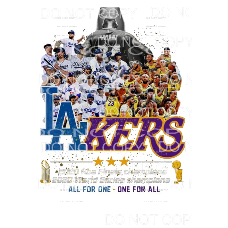 Los Angeles Dodgers and Los Angeles Lakers All For One