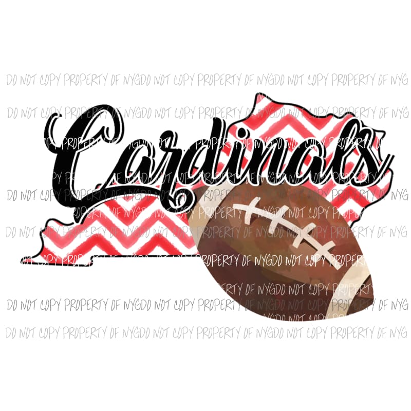 Louisville Cardinals football chevron state Sublimation transfers Heat Transfer