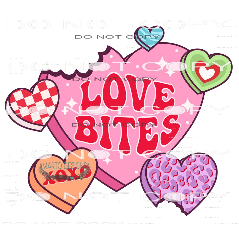 Love Bites #8884 Sublimation transfers - Heat Transfer