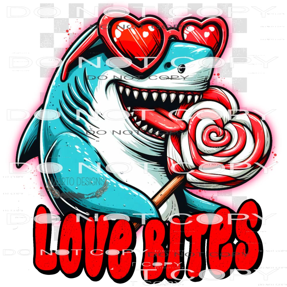 Love Bites #9480 Sublimation transfers - Heat Transfer