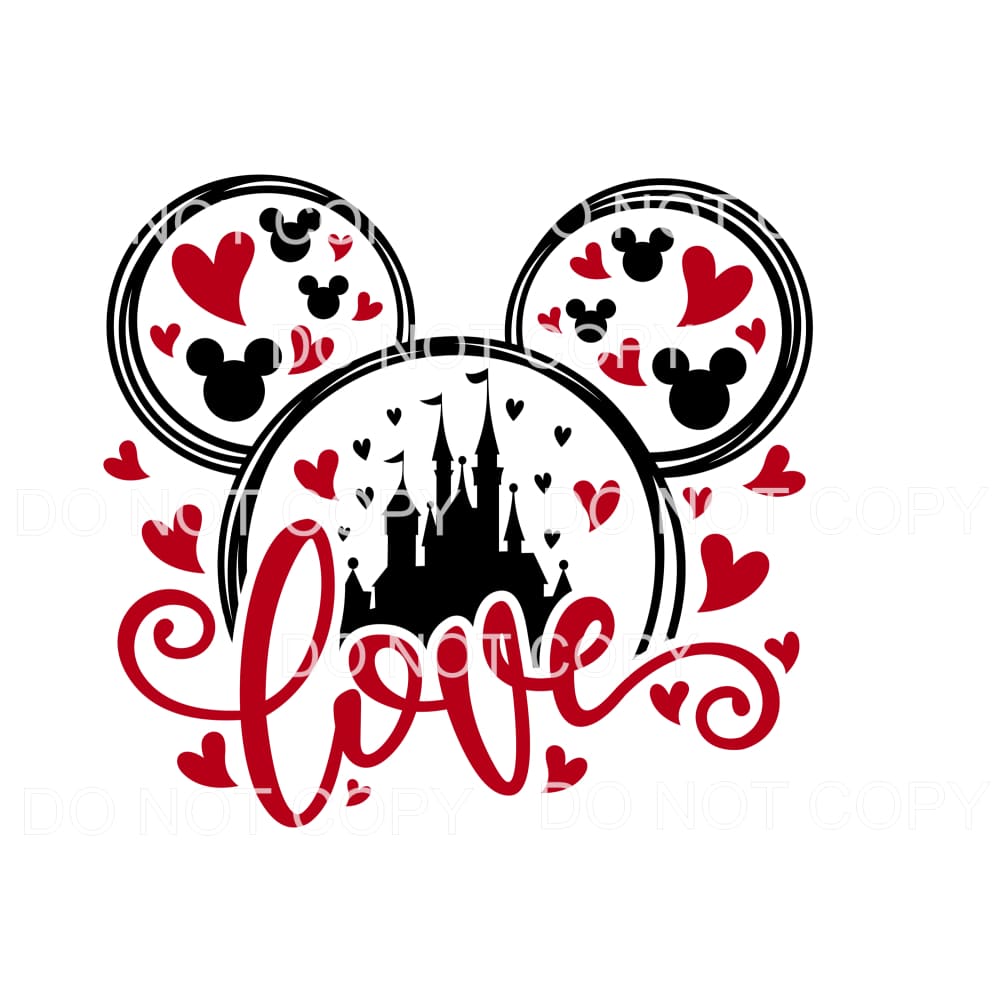 Love Ears # 9991 Sublimation transfers - Heat Transfer
