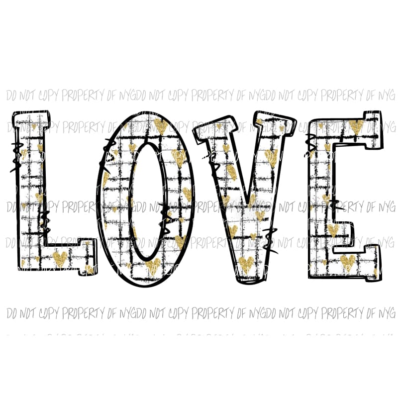 LOVE hearts stripes #2 Sublimation transfers Heat Transfer