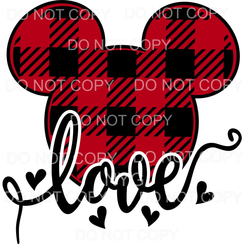 Love Mickey Mouse Ears Disney #4 Sublimation transfers -