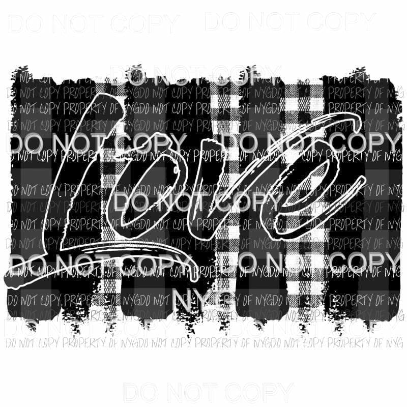 love plaid 16 Sublimation transfers Heat Transfer