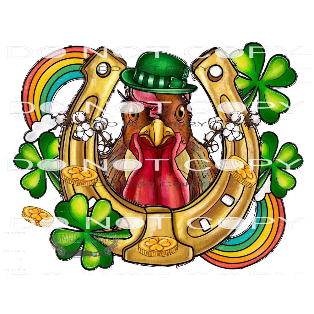 Lucky Chicken #9773 Sublimation transfers - Heat Transfer