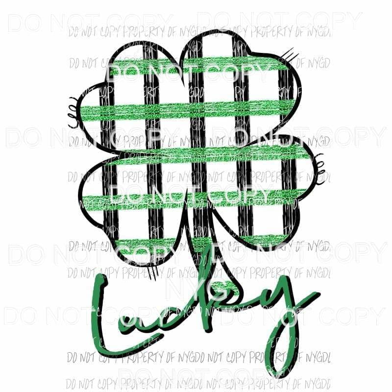 Lucky Shamrock #3 Sublimation transfers Heat Transfer