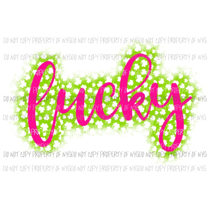 Lucky shamrock layer Sublimation transfers Heat Transfer