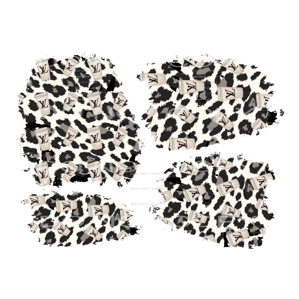 LV coffee patches # 9973 Sublimation transfers - Heat