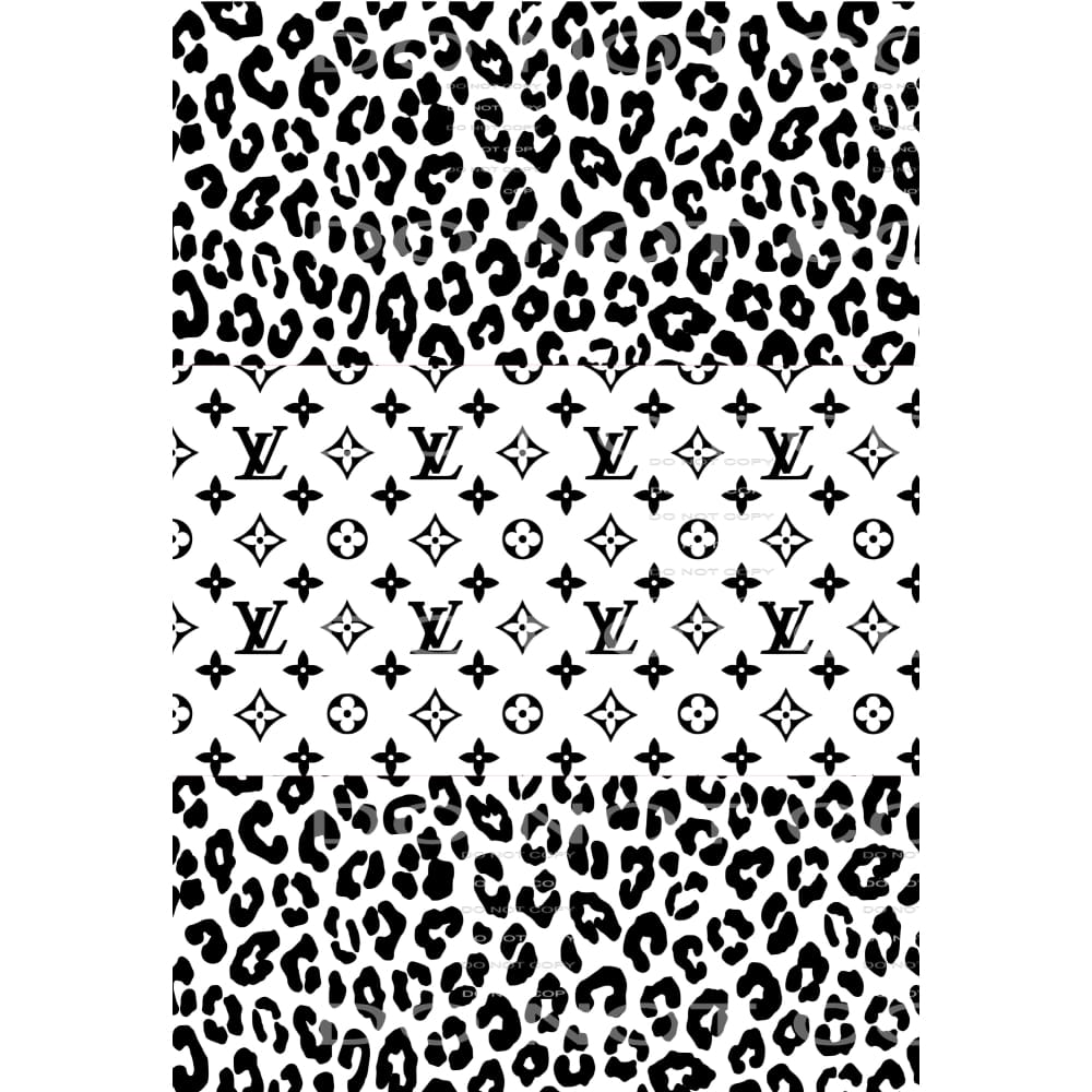 lv leopard sheet background # 8865 Sublimation transfers -