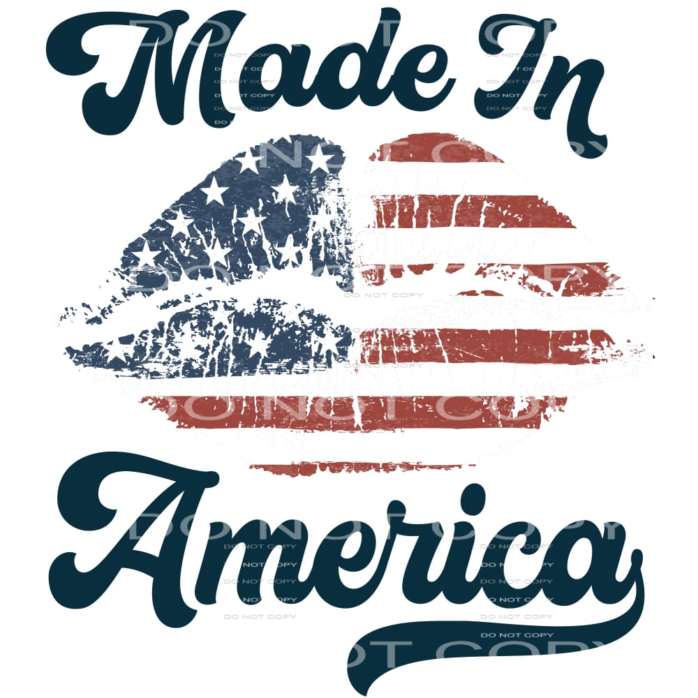 made in America lips #6237 Sublimation transfers - Heat