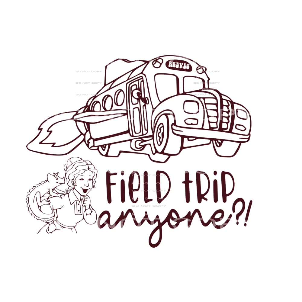 magic bus field trip reeves custom #1198 Sublimation