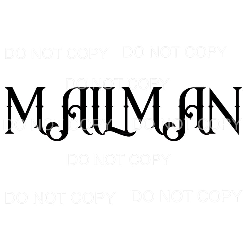 MAILMAN Sublimation transfers - Heat Transfer