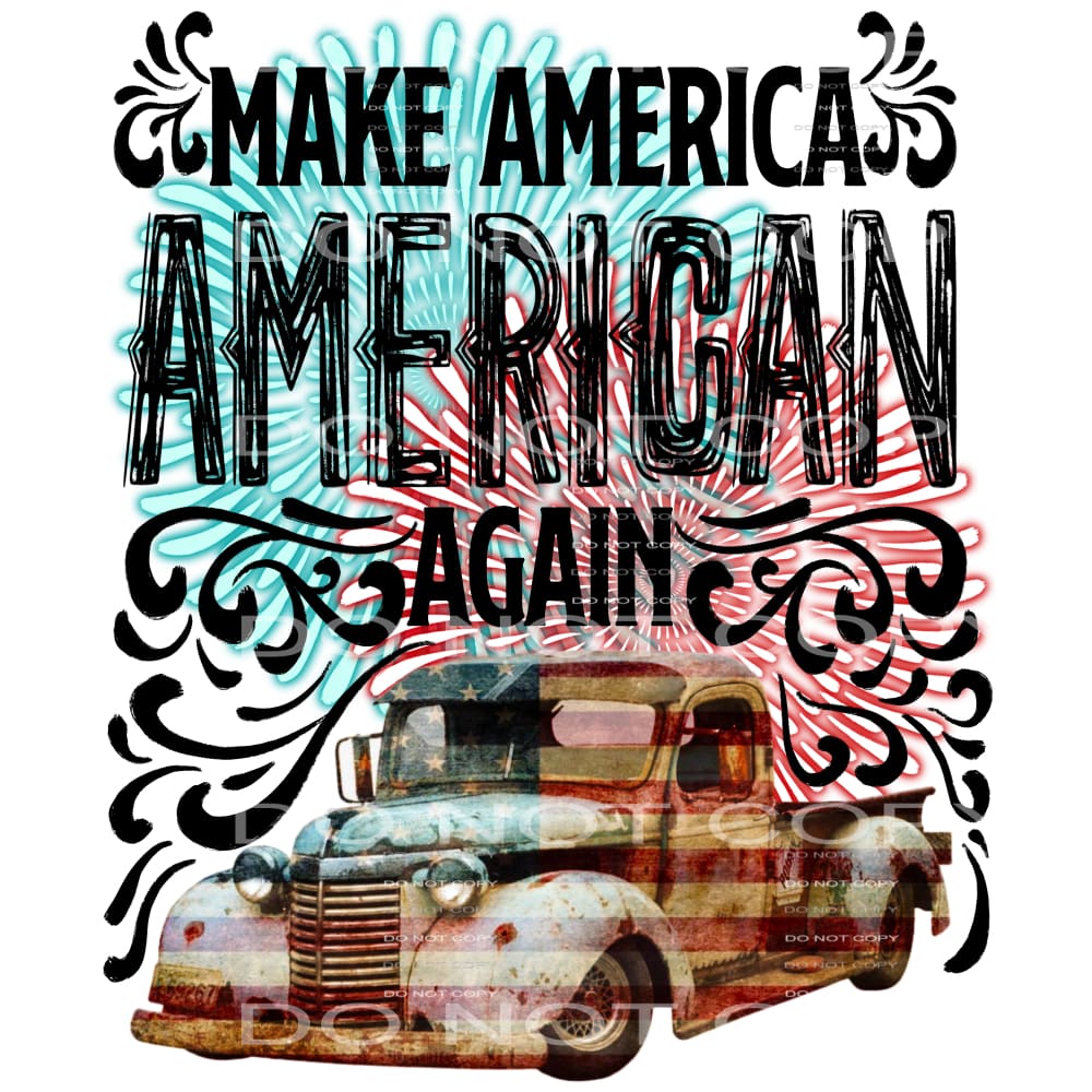 make America American again #6765 Sublimation transfers -