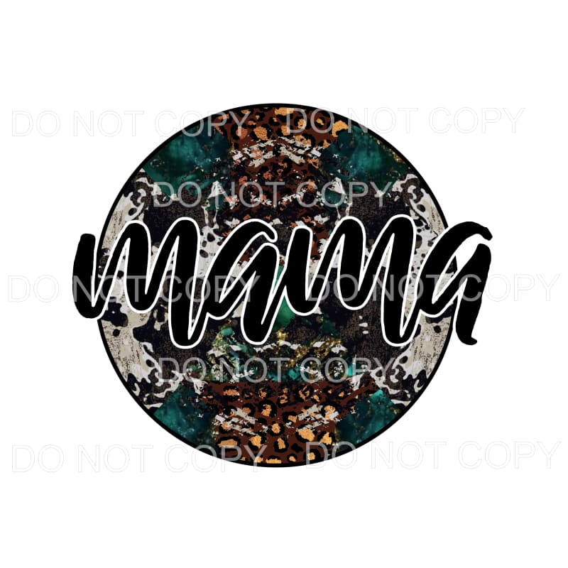 Mama Circle # 4 Sublimation transfers - Heat Transfer