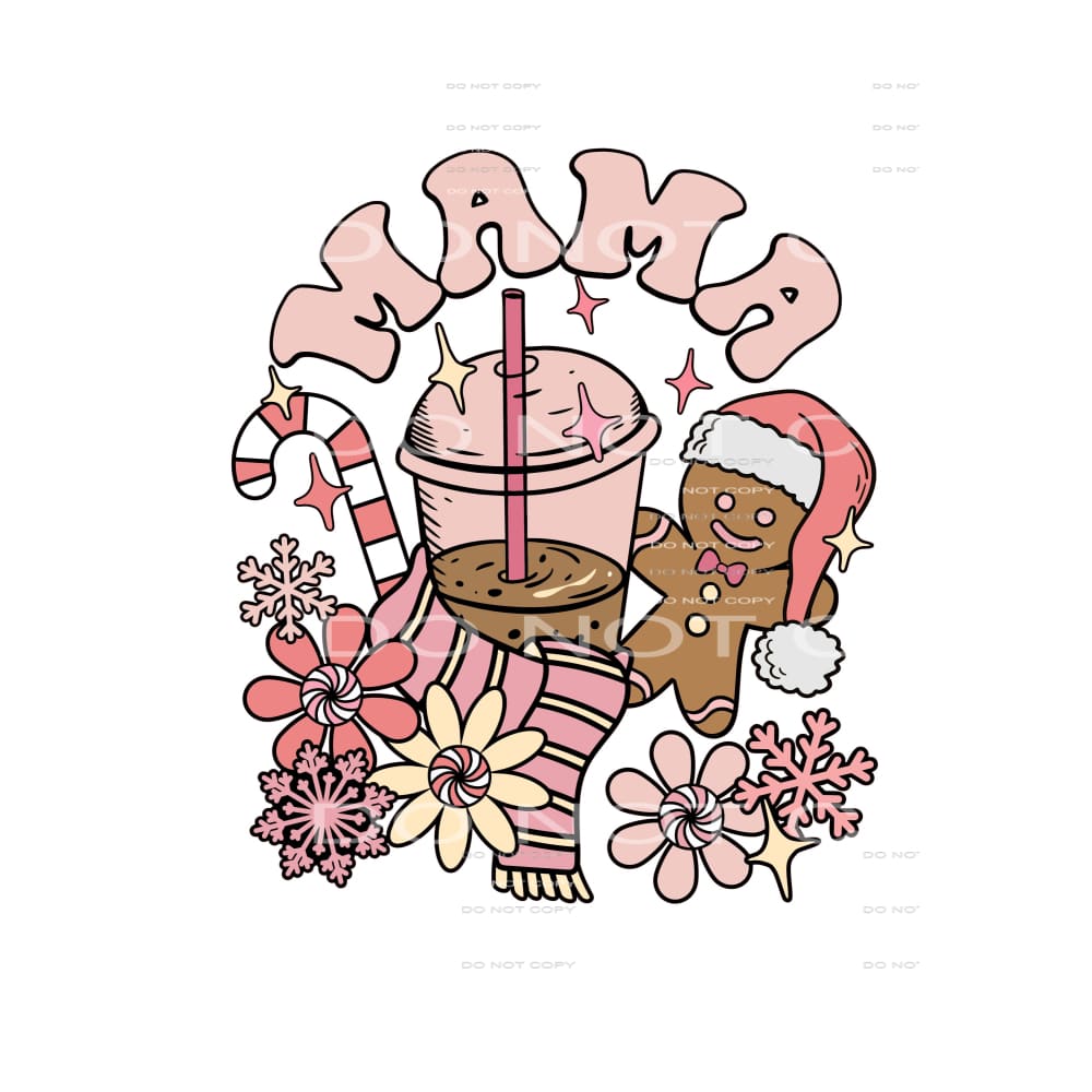 Mama Gingerbread # 2069 Sublimation transfers - Heat