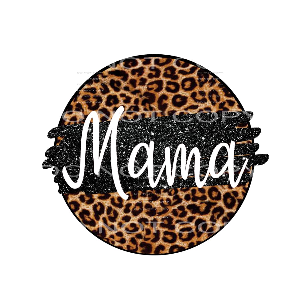 mama leopard circle # 10200 Sublimation transfers - Heat