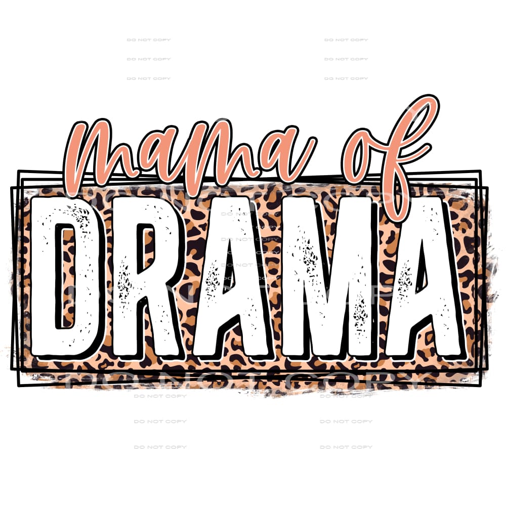 mama of drama #4776 Sublimation transfers - Heat Transfer