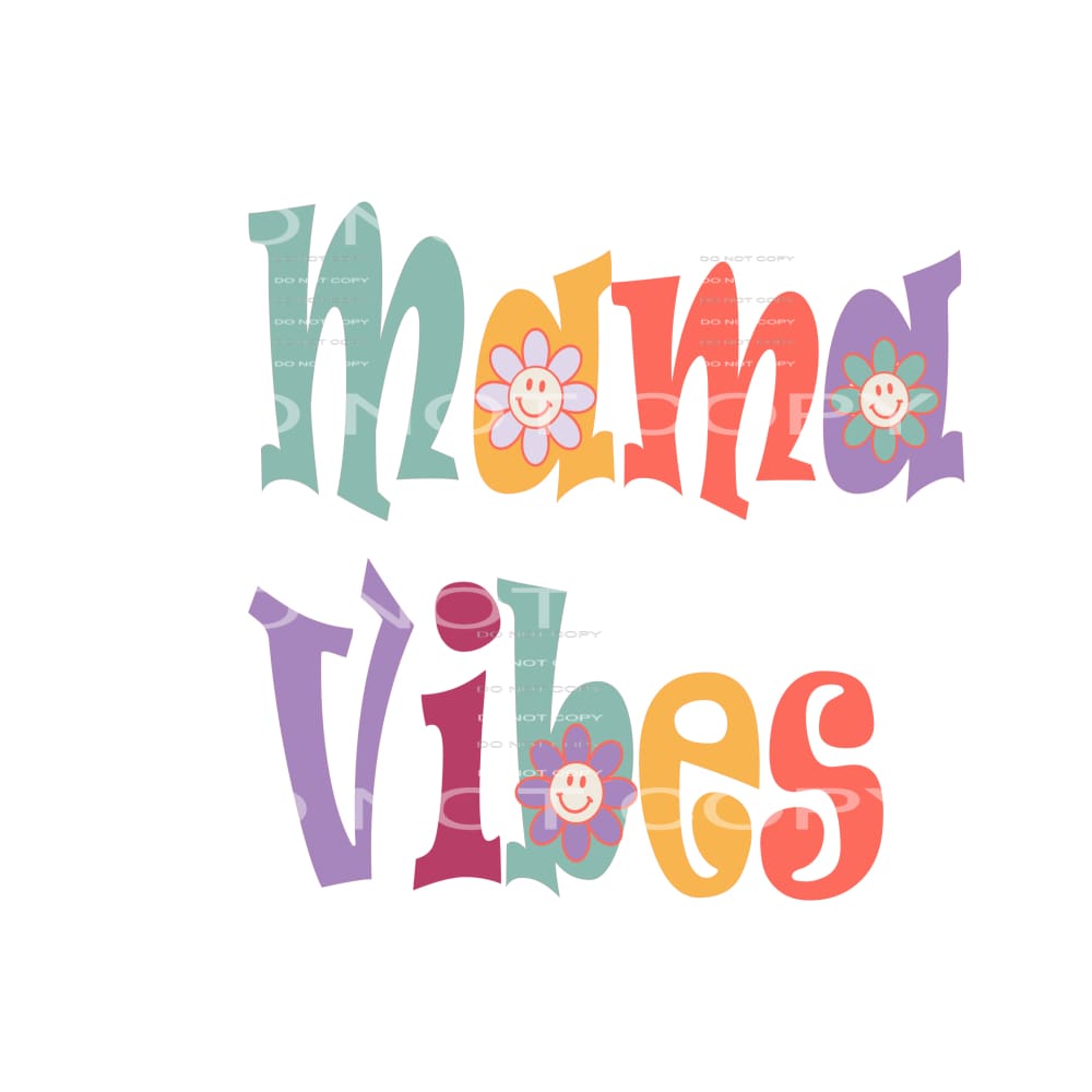 mama vibes retro # 12031 Sublimation transfers - Heat