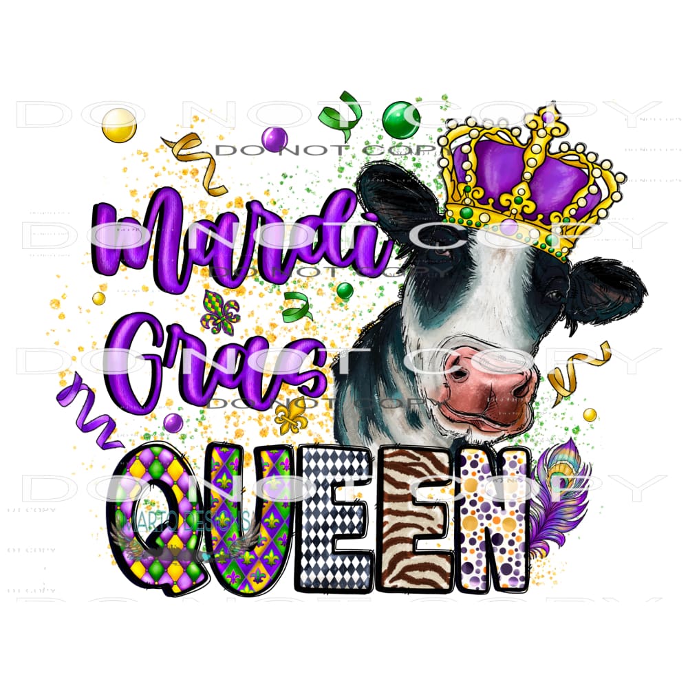 Mardi Gras Queen #9782 Sublimation transfers - Heat Transfer