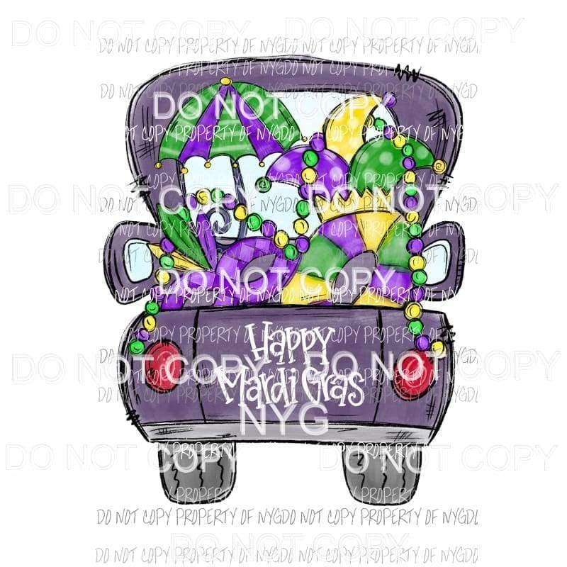 mardi gras truck 2 Sublimation transfers Heat Transfer