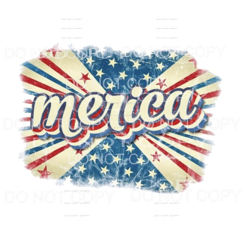 MERICA # 10 America Sublimation transfers - Heat Transfer